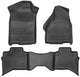 Husky Liners Weatherbeater Series | Front & 2nd Seat Floor Liners - Black | 99011 | Fits 2009-2018 Dodge Ram 1500 Quad Cab, 2019-2022 Ram 1500 Classic Quad Cab 3 Pcs