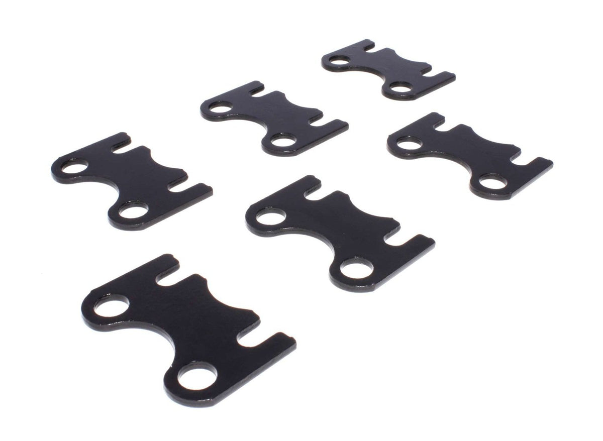 Comp Cams 4808-6 Flat 1 Piece Guide Plate Set Chevrolet w/ 5/16" Pushrod 7/16" Stud, Black