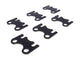 Comp Cams 4808-6 Flat 1 Piece Guide Plate Set Chevrolet w/ 5/16" Pushrod 7/16" Stud, Black