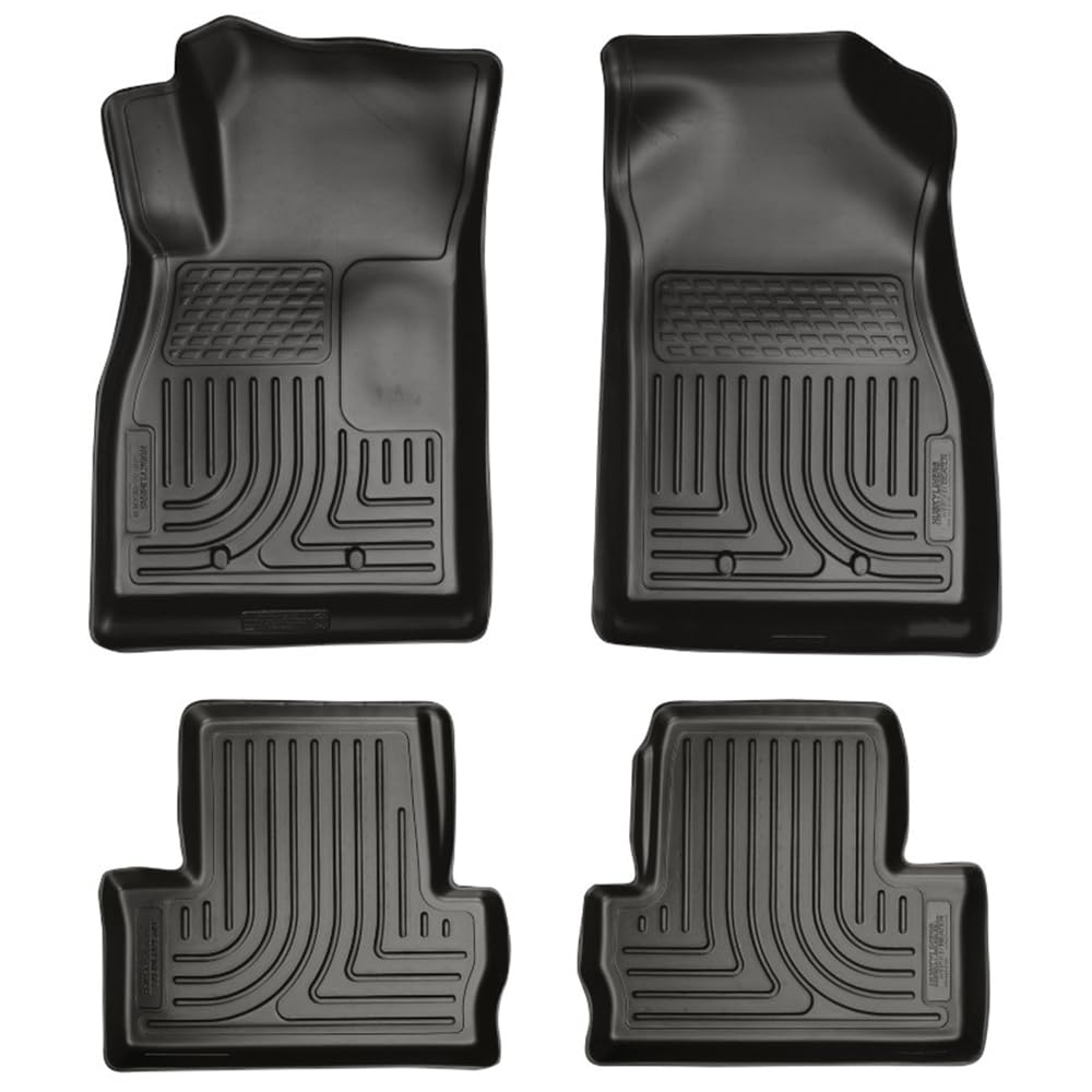 Husky Liners Weatherbeater Floor Mats | Fits 2011-2015 Chevrolet Volt | Front & 2nd Row, 4-pc Black - 98181
