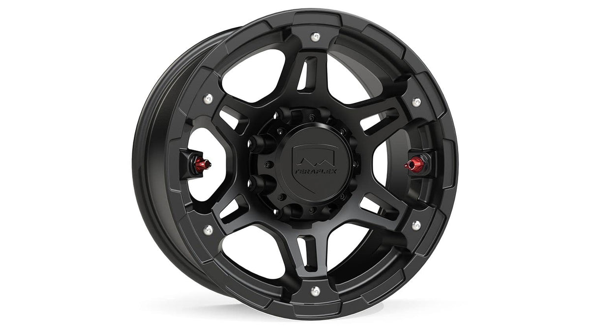 TeraFlex Nomad Split Spoke Off-Road Wheel – 8X6.5” – -12mm – Metallic Black