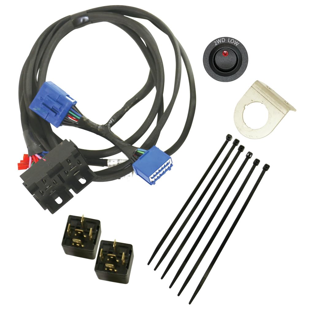 BD DIESEL 1030705 Transfer Case Control; 2 Low Un Loc; Low Gear Range from Transfer Case While in 2 Wd; Incl. Harness W/2 Position Switch/Spool Valve/Posi Tap/Vent Hose/Screws/Splicer/Hoses;