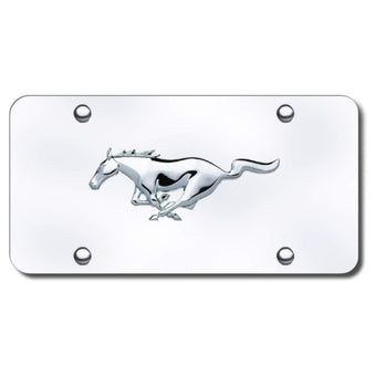 compare product AU-TOMOTIVE GOLD Mustang Horse Chrome on Chrome Plate