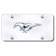 AU-TOMOTIVE GOLD Mustang Horse Chrome on Chrome Plate