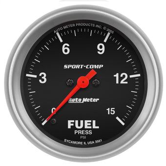 compare product AUTO METER 3561 Sport-Comp Electric Fuel Pressure Gauge