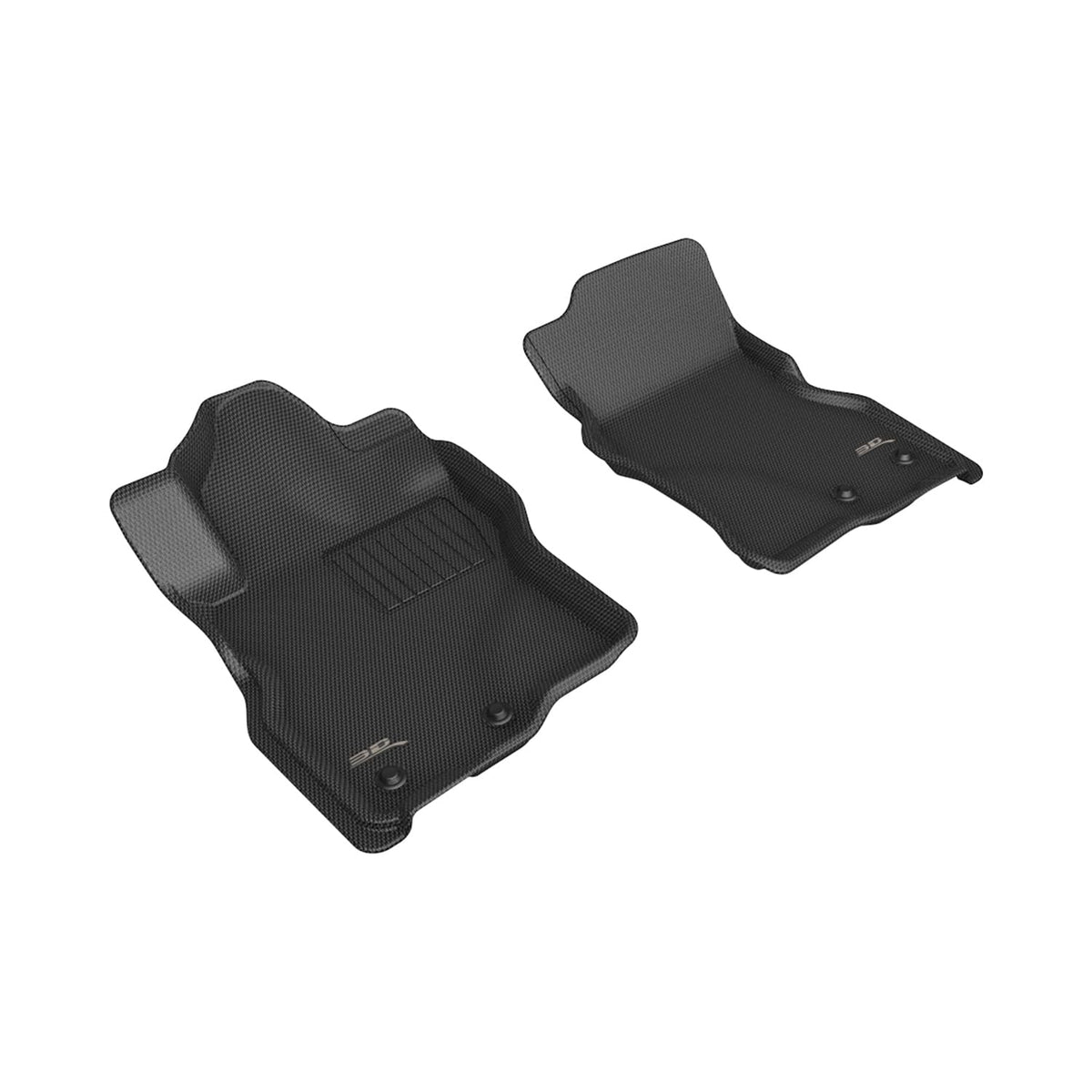 3D MAXpider Custom Fit Kagu Floor Mat (Black) Compatible with Nissan Frontier Crew Cab 2022-2026 - Front Row