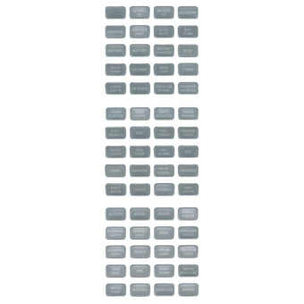 compare product Blue Sea Systems 8217 Gray 60 Label Set