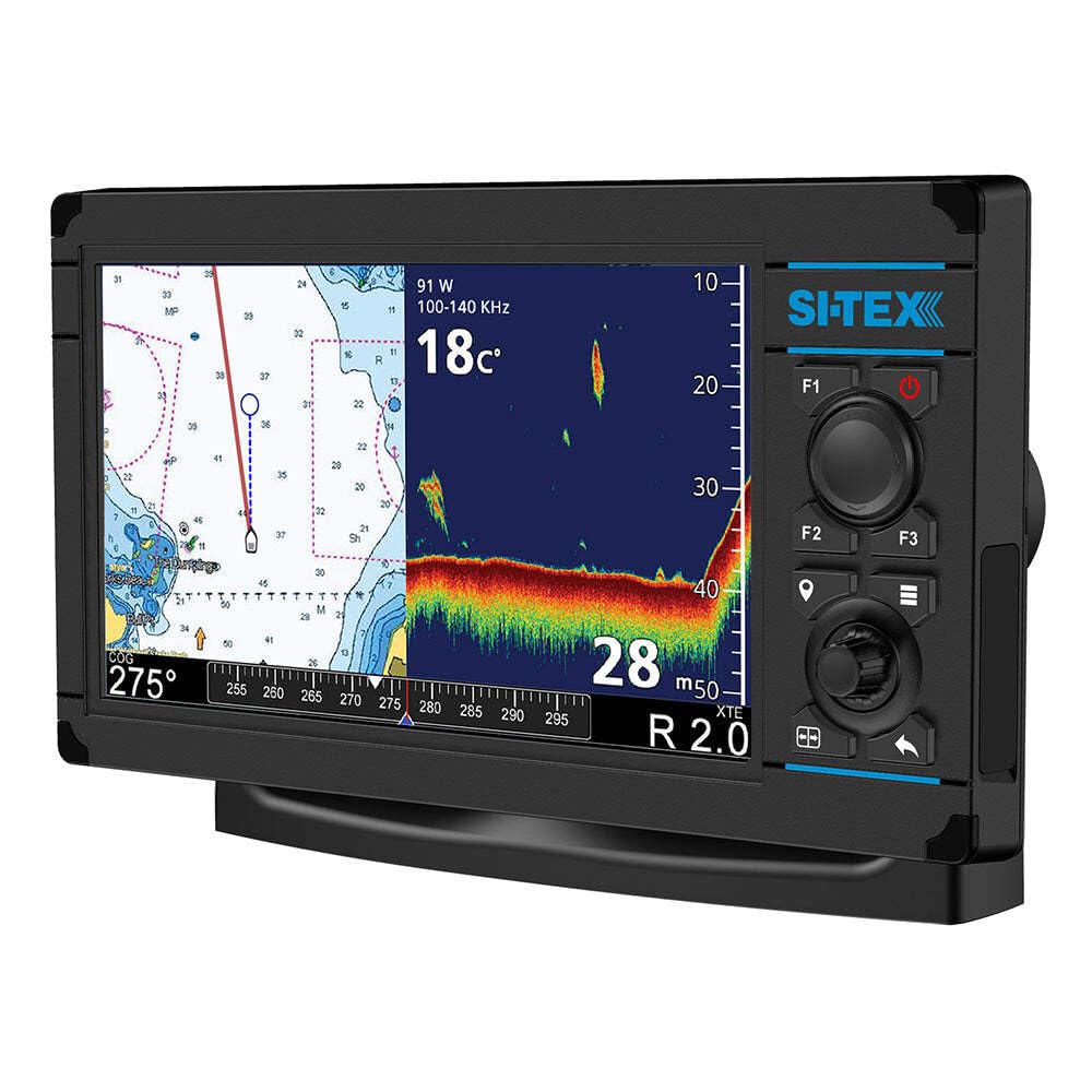 Si-Tex NavPro 900F 9" Hybrid Touch Screen Chart Plotter/Fishfinder with 1000 Watt Chirp Sonar