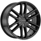 Raceline Wheels Impulse 158 Gloss Black Wheel (18 x 8. inches /5 x 110 mm, 35 mm Offset)