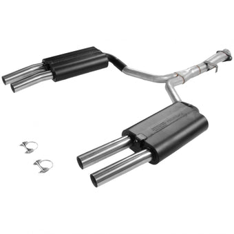 compare product Flowmaster 17153 Force II Cat-Back Exhaust Kit 2.5 Inch Aluminized Steel Quad 2.5 Inch Brushed 304 Stainless Steel Tips Compatible with 1986-1990 Chevy Corvette 5.7L