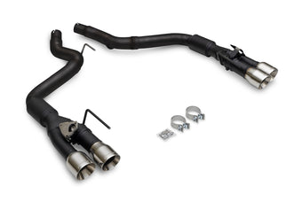compare product Flowmaster 818164 Outlaw Series Axle-Back Exhaust Kit 3 Inch 409 Stainless Steel with 4 Inch Polished Quad Tips with Valves Compatible with 2024 Ford Mustang GT 5.0L Coyote and 2.3L EcoBoost