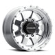 Raceline Wheels 935MC DEFENDER Wheel Machined Clear Coat 17X9"5X127 Bolt Pattern -12mm Offset/(4.5"B/S) 8 Spoke Aluminum Passenger Car Wheels, Full Size Replacement Machined Clear Coat Car Rims
