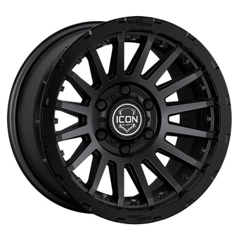 compare product ICON Alloys Recon Pro, Satin Black, 17 x 8.5 / 5 x 5, -6mm Offset, 4.5