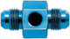 Aeroquip FCM2184 Blue Anodized Aluminum In-Line Fuel Pressure Adapter