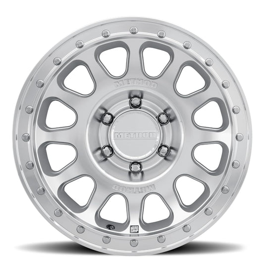 MR709 HD Bead Grip, 17x8.5, 0mm Offset, 6x5.5, 106.25mm Centerbore, Machined - Clear Coat