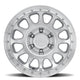 MR709 HD Bead Grip, 17x8.5, 0mm Offset, 6x5.5, 106.25mm Centerbore, Machined - Clear Coat