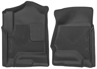 compare product Husky Liners X-act Contour Floor Mats | Fits Various 2014-2020 Chevrolet Silverado, GMC Sierra, Cadillac Escalade & ESV, Yukon & XL, Suburban, Tahoe (See Description) | Front Row, 2-pc Black - 53111