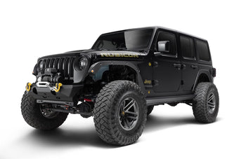 compare product Bushwacker - Trail Armor, Front & Rear Fender Flare Delete Kit | Fits 2018-2026 Jeep Wrangler JL (2-Dr. & 4 Dr.), Black | 4-Pcs. 14096