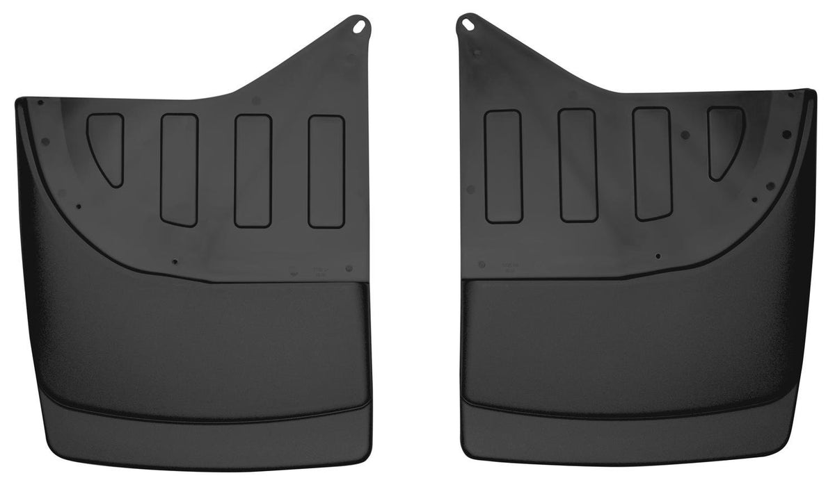 Husky Liners - Rear Mud Guards | 2001-2007 Chevrolet Silverado/Sierra 3500 w/Dual Rear Wheels, Rear Set - Black, 2 Pc. | 57351