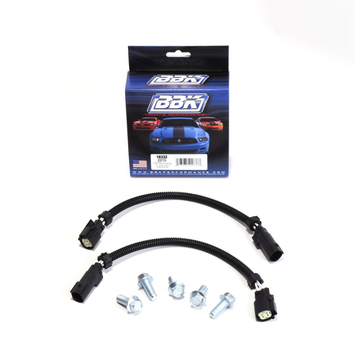 BBK 16332 O2 Sensor Wire Extension Harness, Black