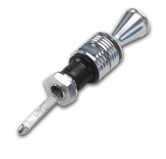 Lokar 1209144 Anchor-Tight Brite 3" Direct Fit Transmission Dipstick with Lock for TH-350/400 Transmission