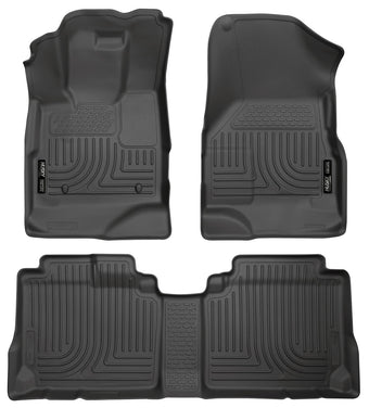 compare product Husky Liners Weatherbeater Floor Mats | Fits 2010-2017 Chevrolet Equinox & GMC Terrain | Front & 2nd Row, 3-pc Black - 98131