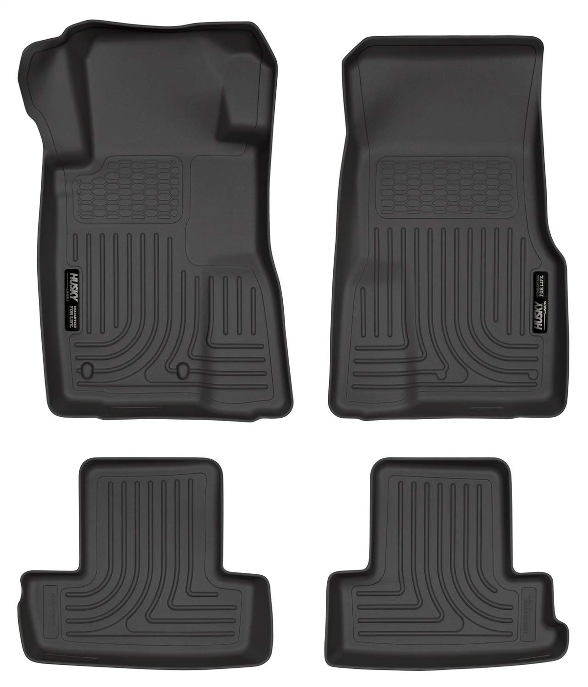 Husky Liners Weatherbeater Floor Mats | Fits 2010-2014 Ford Mustang | Front & 2nd Row, 4-pc Black - 98371