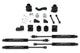 Fabtech 3" Stealth Series Front & Rear Suspension Lift Kit compatible with Jeep Wrangler JK (2007-2018) – Coil Spacers, Track Bar Brackets, Stealth Shocks, K4037M