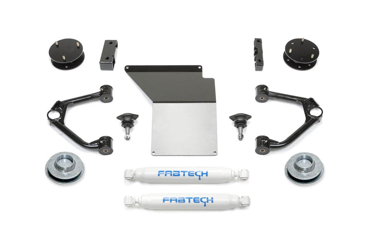 Fabtech K1060 Budget Lift System w/Shock w/Performance Shocks 4 in. Lift Budget Lift System w/Shock