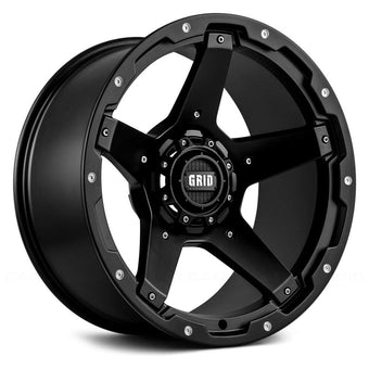 compare product Grid Off-Road GD4 Custom Wheel - 20x9, 0 Offset, 5x150 Bolt Pattern, 110.3mm Hub - Matte Black Rim