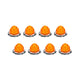 RoadWorks Jewel Mini Watermelon Light Amber Lens and Amber LEDs - 8 Pack | JWL1028
