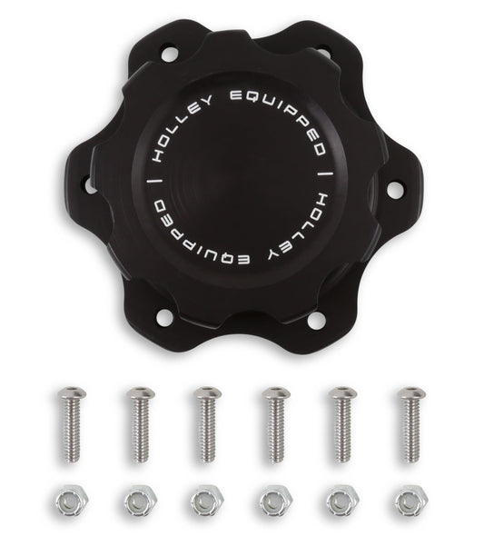 Holley 241-226 Billet Fuel Cell Cap with Holley Equipped Logo