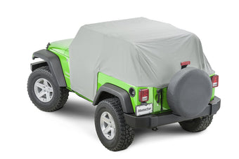 compare product MasterTop Full Door Cab Cover Fits 2007-2018 Jeep JK Wrangler 2Dr with hard or soft top removed| Made with Durable Waterproof Exterior and Paint Pampering Soft Interior|11110309