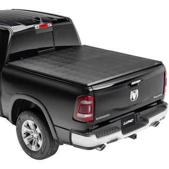 compare product Lund Genesis Tri-Fold Soft Folding Truck Bed Tonneau Cover | 95064 | Fits 2009 - 2018, 2019 - 2020 Classic Dodge Ram 1500 6' 6