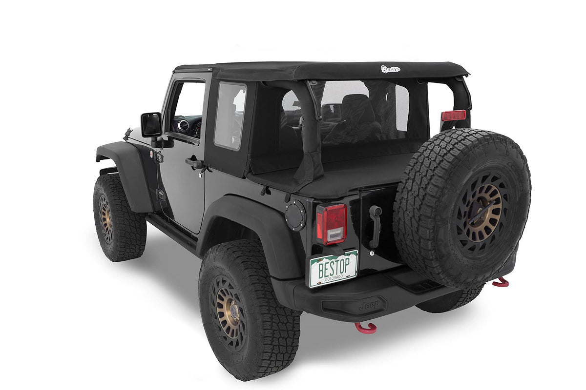 Bestop Halftop Conversion Kit - '18-21 Wrangler JL 2-Door (Black Twill)