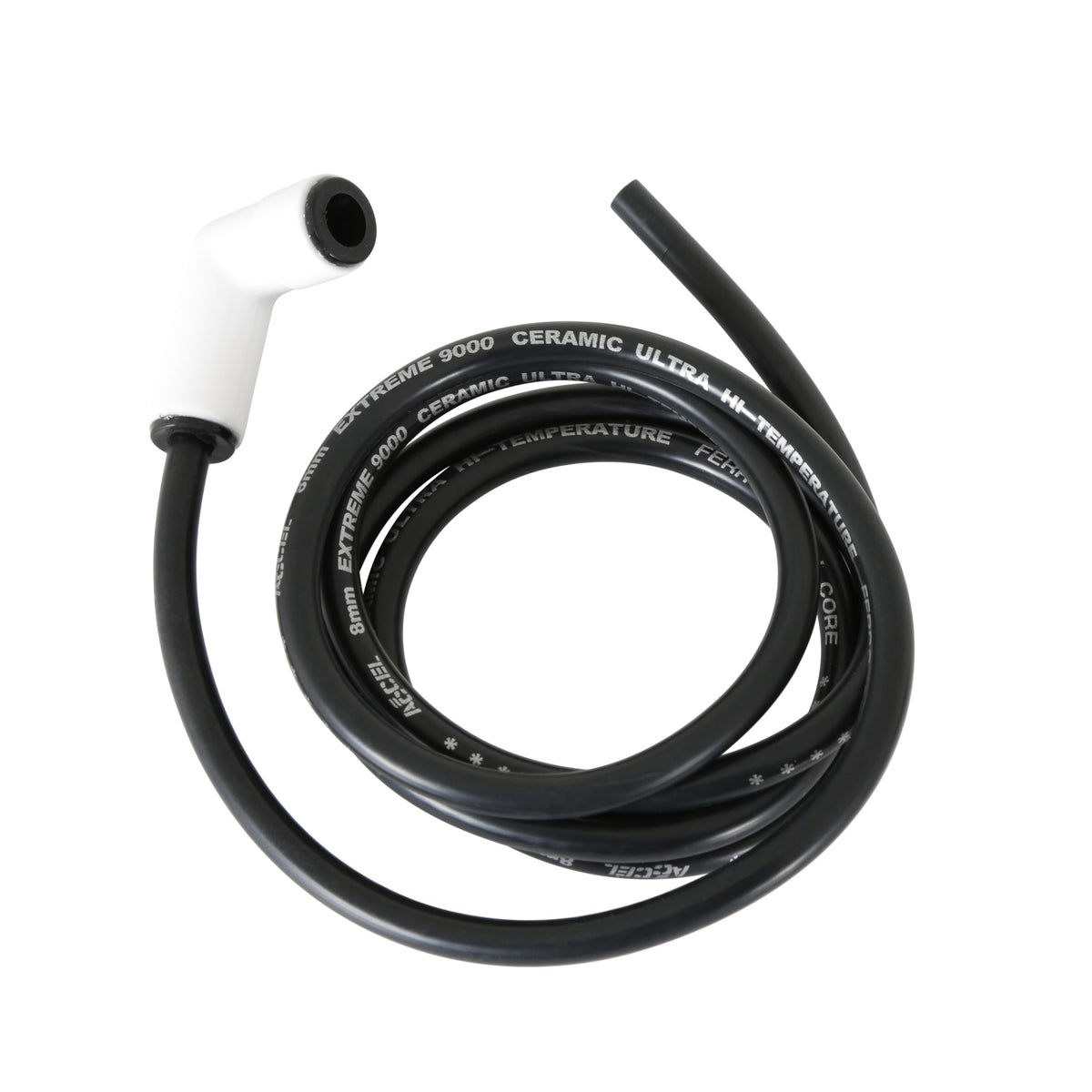 ACCEL 170901C Extreme 9000 Ceramic 8mm Spark Plug Wire, 90° Boot, Black