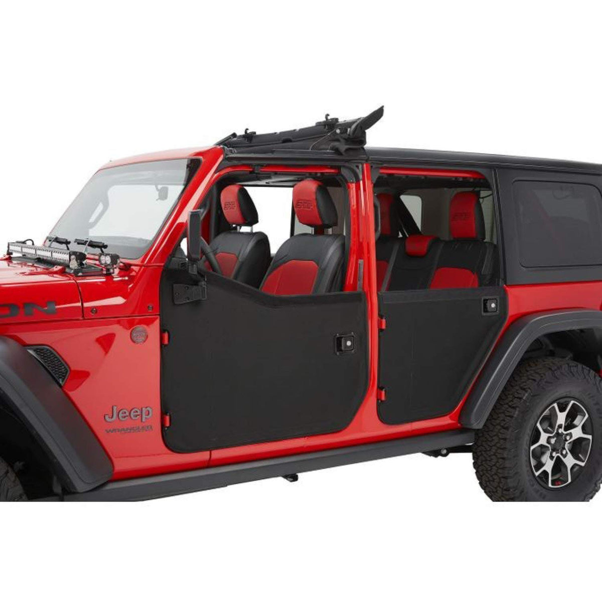 Bestop Full Fabric Doors Black Twill 5175017 for Jeep JL & JT 2018-2027