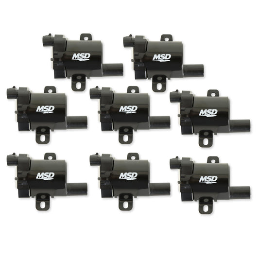 MSD 826383 Ignition Coil Blaster LS Series, Black, 8-Pack