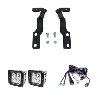 compare product Cali Raised LED Lo Pro Ditch Light Kit, Amber 3x2 18W Pods, Tacoma 2016-23