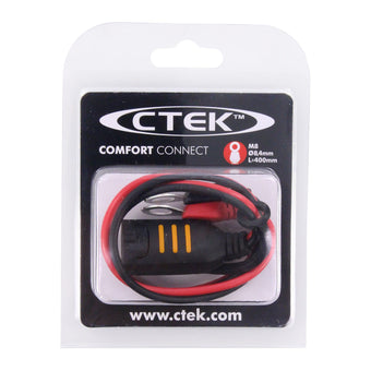 compare product CTEK Connect Eyelet M8, Permanent Connection for Hard-to-Reach Batteries, 8 mm Eyelet, Durable, Secure, Quick and Easy Connection to Your Battery Charger, for Cars, Motorcycles & Other Vehicles