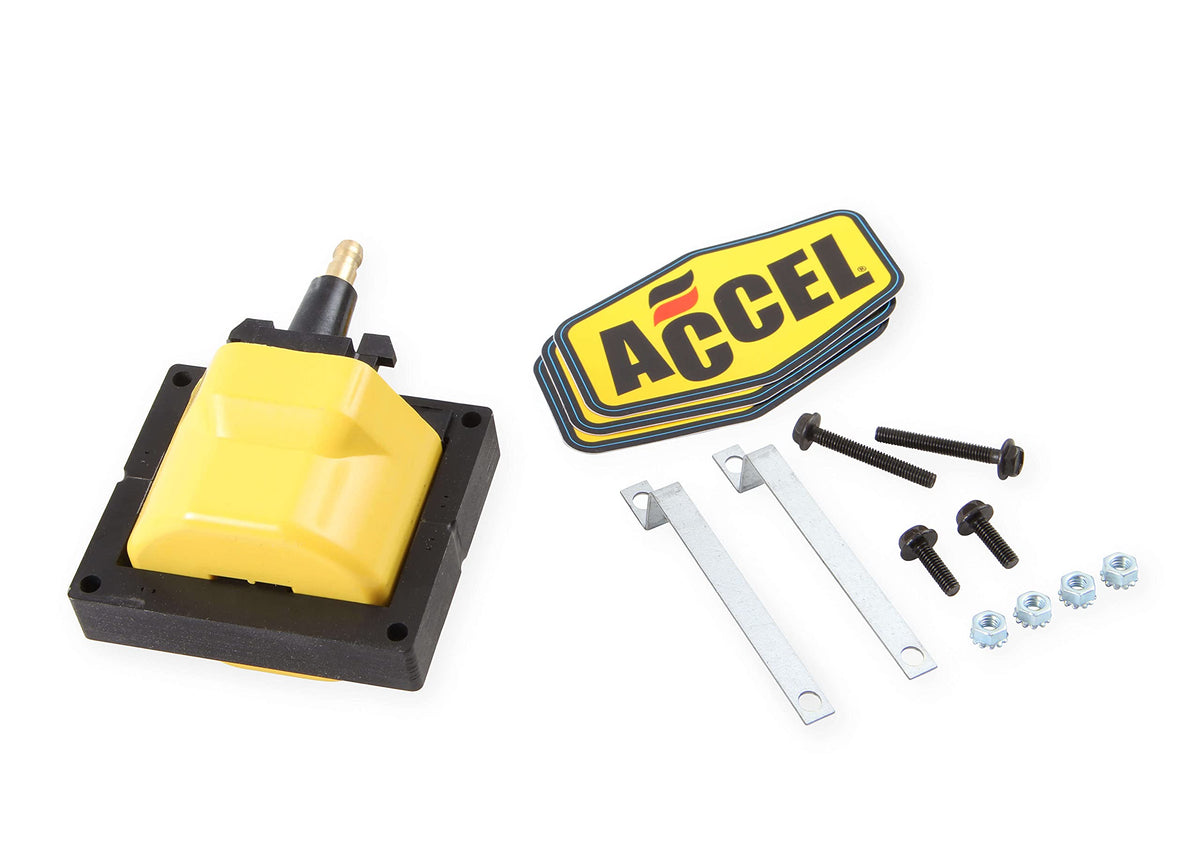 ACCEL (ACC 140011) GM HEI Remote Mount Super Coil , Yellow