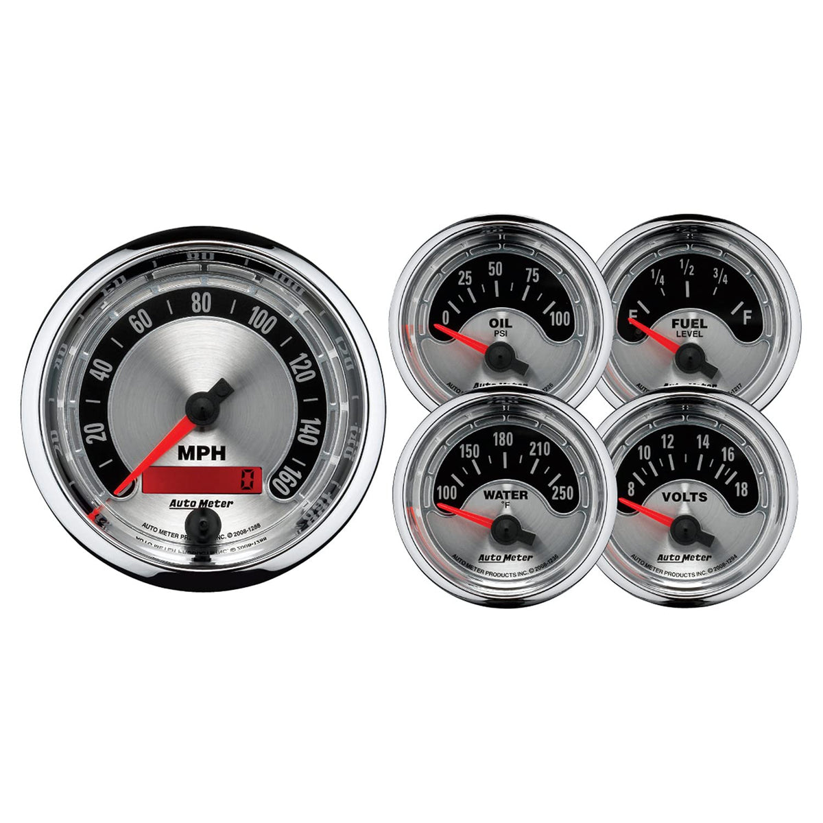 Auto Meter 1202 American Muscle Kit Box - 5 Piece