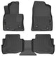 Husky Liners Weatherbeater Floor Mats | Fits 2016-2023 Mazda CX-9 | Front & 2nd Row, 3-pc Black - 95611
