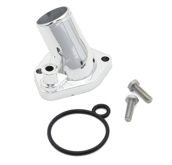 compare product Mr. Gasket 2662 Chrome O-Ring 45 Degree Water Neck