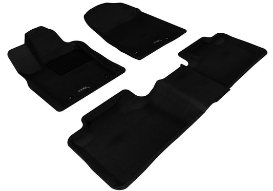 3D MAXpider Kagu Floor Mat (Black) Compatible with Jeep Grand Cherokee (WK) 2013-2022 - Full Set
