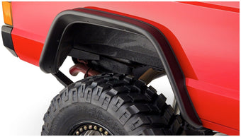 compare product Bushwacker Jeep Flat Style Front & Rear Fender Flares | 4-Piece Set, Black, Textured Finish | 10922-07 | Fits 1984-2001 Jeep Cherokee