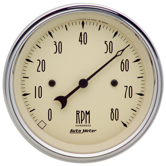 AUTO METER 1890 Antique Beige Electric Tachometer