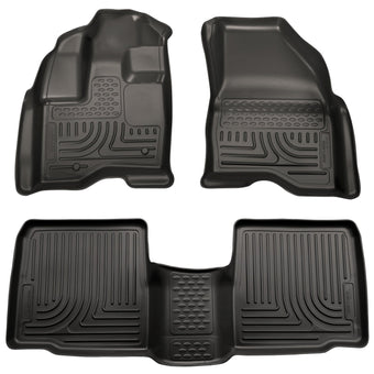 compare product Husky Liners Weatherbeater Floor Mats | Fits 2010-2019 Ford Taurus | Front & 2nd Row, 3-pc Black - 98701