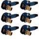 MSD 825765 Ignition Coils, Blue, 6-Pack (3-Pin Connector)