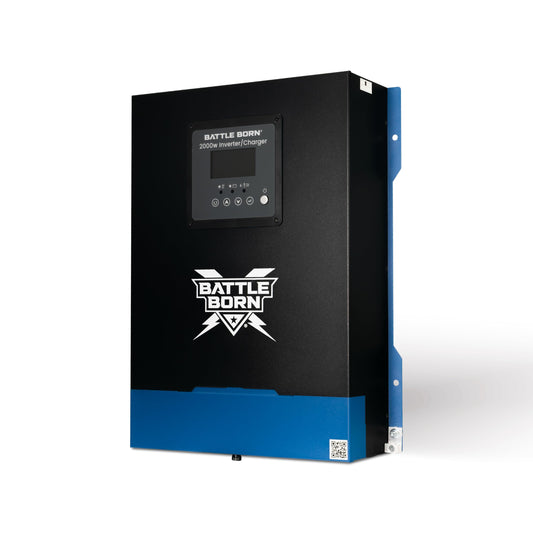 Battle Born 2000W Inverter/Charger - Pure Sine Wave AC Power with High Surge Capability - Built for RV, Marine, Solar, & Off-Grid Power Systems